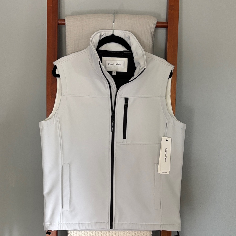 Men’s M Calvin Klein Men's Light Gray Vest